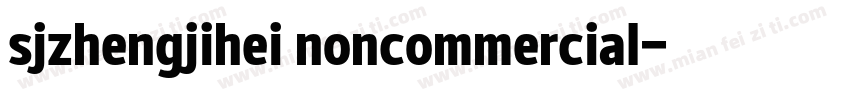 sjzhengjihei noncommercial字体转换